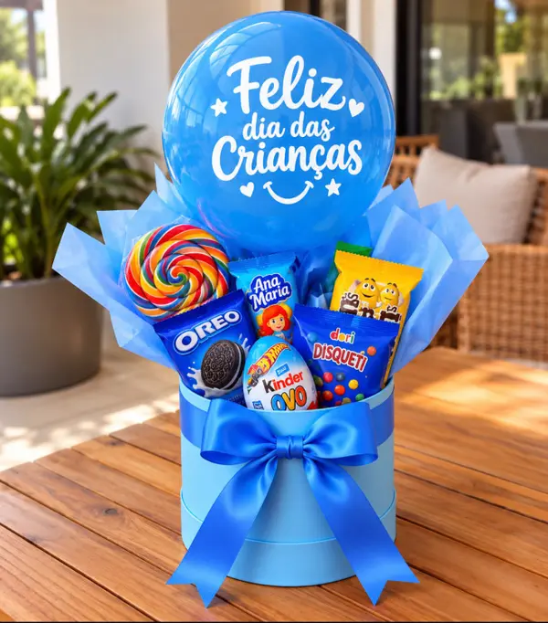 Cesta Cesta de Café da Manhã Azul — Curitiba
