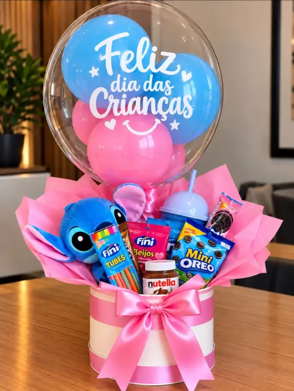 Cesta Cesta de Café da Manhã Rosa — Curitiba