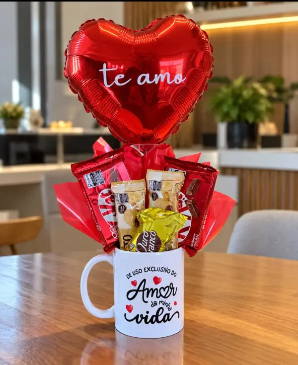 Cesta Buquê Amor da Minha Vida — Curitiba